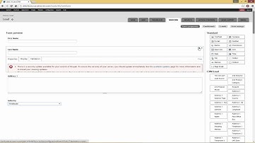 Access CRM Create a Webform Demo
