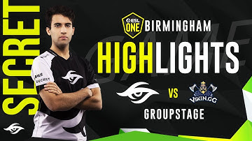 Team Secret vs Vikin.GG ESL ONE Birmingham GROUPSTAGE Highlights | Dota 2