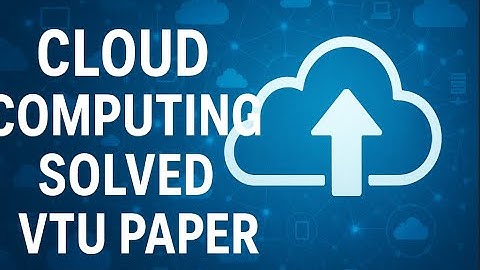 Explain the basic cluster Architecture with a neat diagram. VTU CLOUD COMPUTING MODEL PAPER 2022