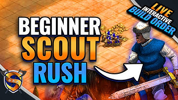 LIVE INTERACTIVE BUILD ORDER : Beginner scout rush