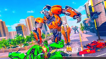 Flying Elephant Robot Transform Robot War Android Gameplay