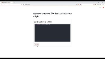 Demo: Remote Access DuckDB with Apache Arrow and Flight RPC (gRPC)
