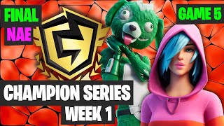 Fortnite FNCS Week 1 DUO NAE FINAL Game 5 Highlights - Fortnite Champion Series