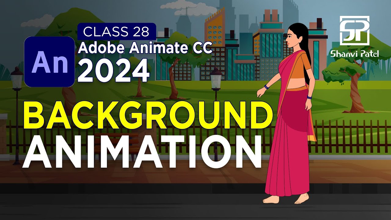 Adobe Animate CC 2024 Advance Level: Background Animation | 2D Animation | 2D Cartoon | Hindi