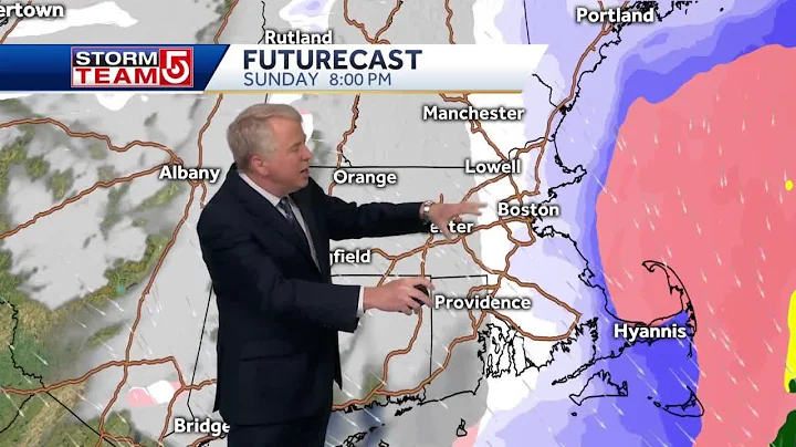 Video: Steady snow to move offshore Sunday night