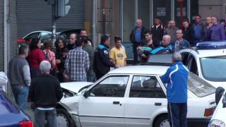 Altercado tras accidente de tráfico en Ourense