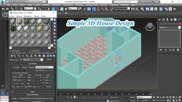 3Ds Max Simple 3D House Design | Window |  Tamil |
