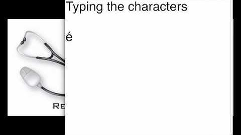 Typing Accented Characters on the Mac