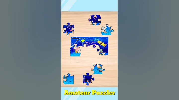 Happy time Spongebob, Patrick, Sandy and Squidward || jigsaw puzzle #shorts #puzzle #jigsawpuzzle