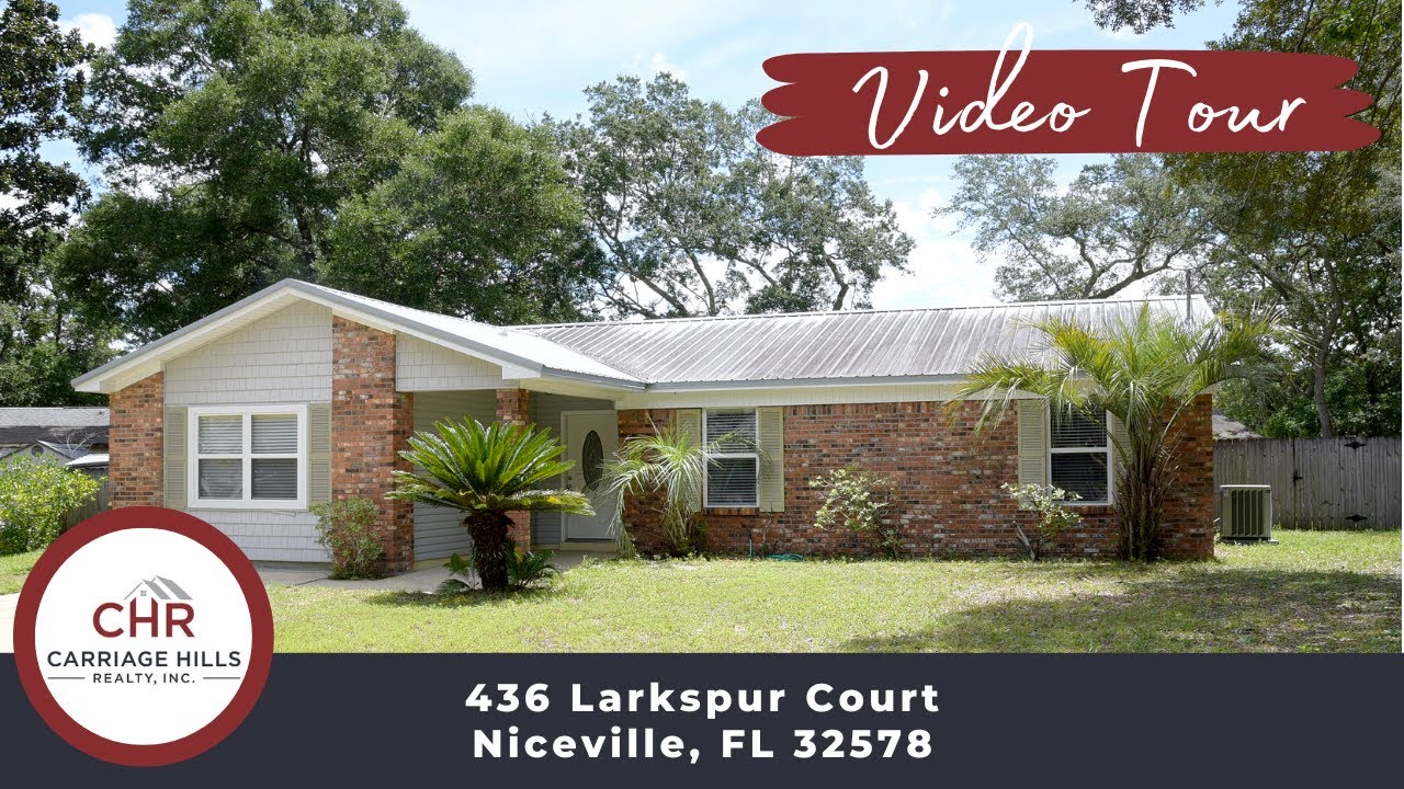 Carriage Hills Realty Video Tours 436 Larkspur Court, Niceville YouTube