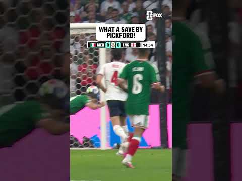 JORDAN PICKFORD ELITE SAVE TO DENY MEXICO’S GOAL 🏴
