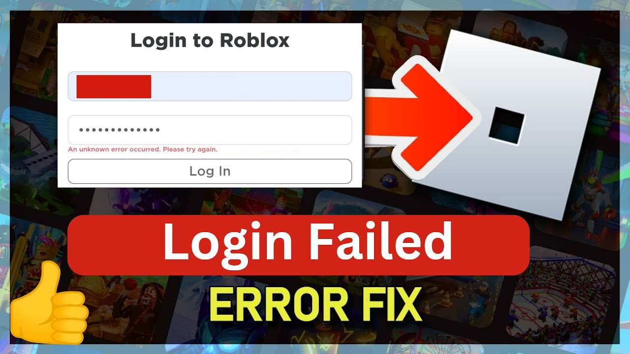 Login isn't working unknown error : r/RobloxHelp