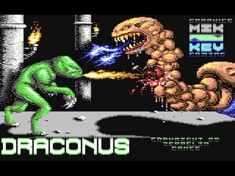 Draconus (Atari 800XL) | 1988 | Walkthrough | HD 720p60