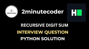 HackerRank - Recursive Digit Sum - Python Solution