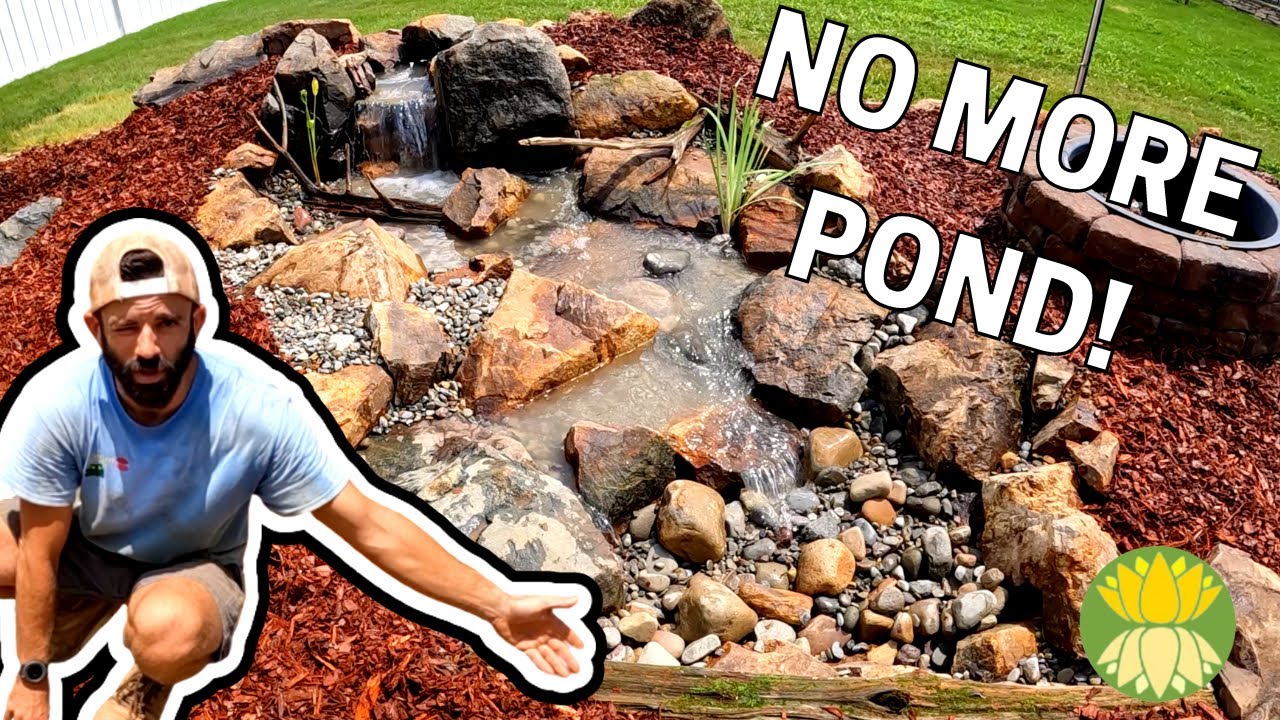 Converting a Pond to a Pondless Waterfall YouTube