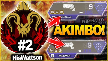 Apex RANK#2 HisWattson Spectating An Akimbo Wingman Pro