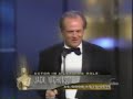 Jack Nicholson winning Best Actor for As Good As It Gets