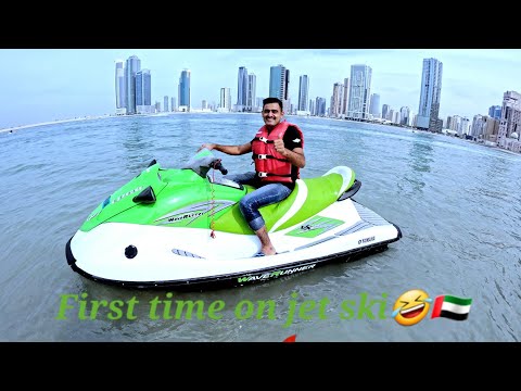 Fist Time Riding Jet Ski  in Dubai 🇦🇪                  (Full experience with Orginal sound)🔥🔥🔥🔥🥶
