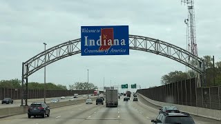 Driving thru Indiana State i80 West OHIO to Chicago
