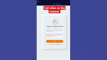 Neumorphism Look and feel registration and Login form design - #shorts