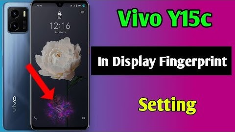 Vivo Y15c in display fingerprint setting | vivo y15c me in display fingerprint kaise lagaen