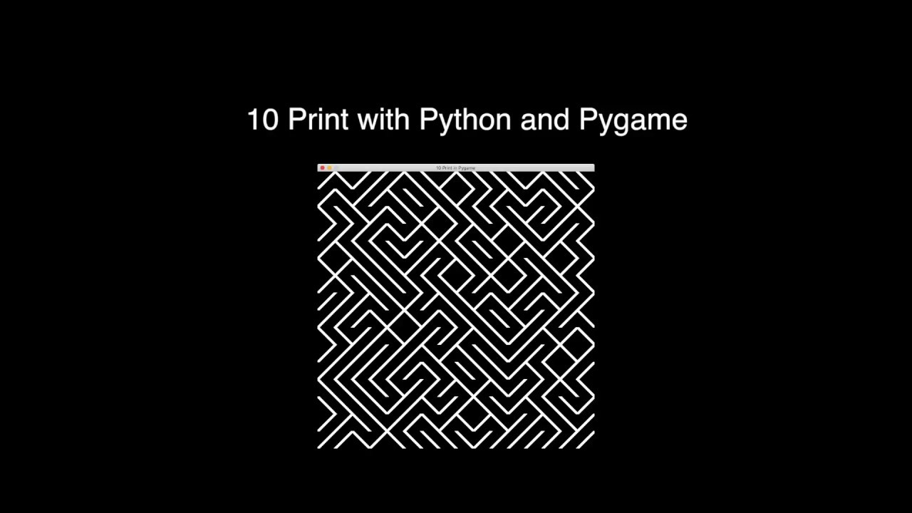Universe in One of Code with 10 PRINT - Make Art Python