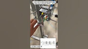 3-WAY SWITCH AND DIMMER WIRING 🎚️ MAKE LIGHT CONTROL SMART 💡#DIMMER #SWITCH #WIRING #electrician