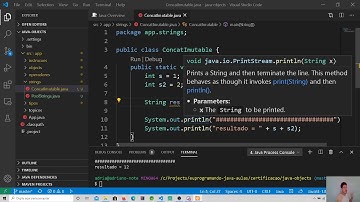 Aula 30 - Imutabilidade e concatenação de Strings
