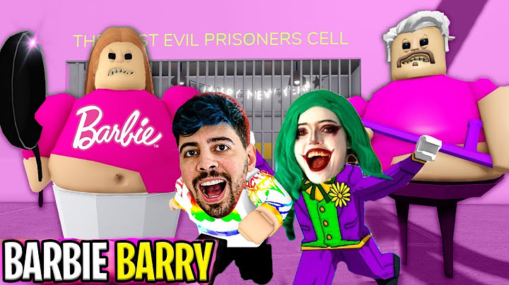 O POLICIAL PEIDÃO BARRY SE TRANSFORMOU NA BARBIE NO ROBLOX! (Barry's Prison Barbie )