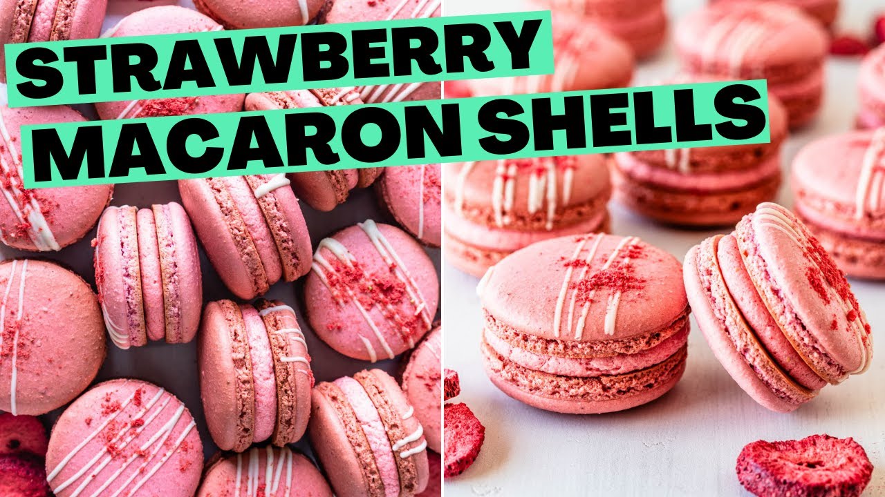 Foolproof Strawberry Macarons Recipe - Baking in the Penthouse