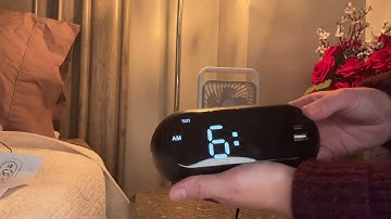 Review of YORTOT Small Digital Alarm Clock for Bedrooms -0-100% Dimmer, Easy to Set and Read