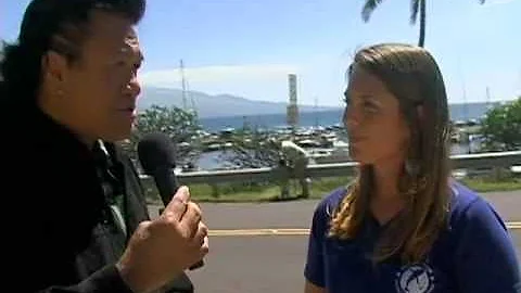 Dr. Quincy Gibson of the Pacific Whale Foundation ...
