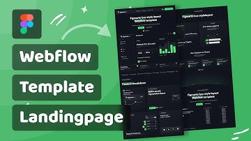 Webflow Template Landing Design in Figma! | Figma Design Mastery ✨