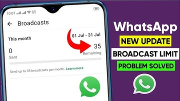WhatsApp broadcast list new limit || How to remove broadcast limit update || New updates