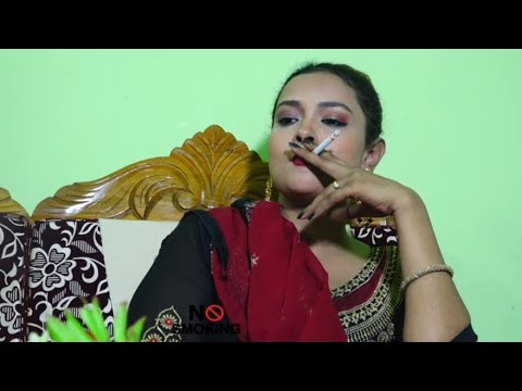 Desi lady smoking on shortfilm