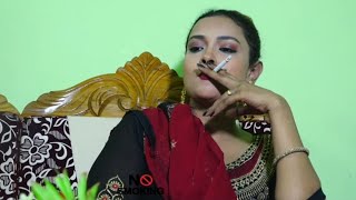 Desi lady smoking on shortfilm