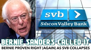 Bernie Proven Right (Again) As SVB Collapses
