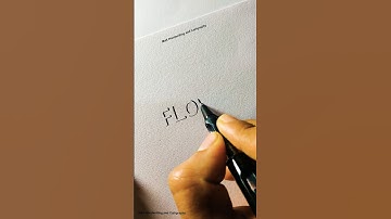 Beautiful art of 3D shadow lettering #3d #shorts #3dart