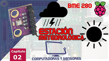 Estación metereológica con Raspberry Pi y sensor BME280. Mediremos temperatura, presión y humedad.