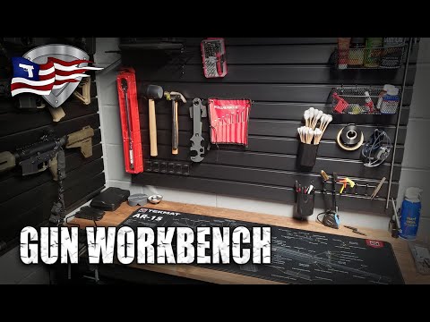 gun workbench gunsmithing cleaning station