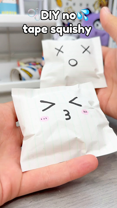 ✨DIY No tape Paper Squishy😯!? #papersquishy #diysquishy #squishy #cutecrafts #papercraft #crafts