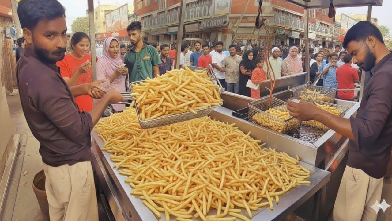 Tikka Masala French Fries | Crispy French Fries at Food Studio | Karachi Street Food