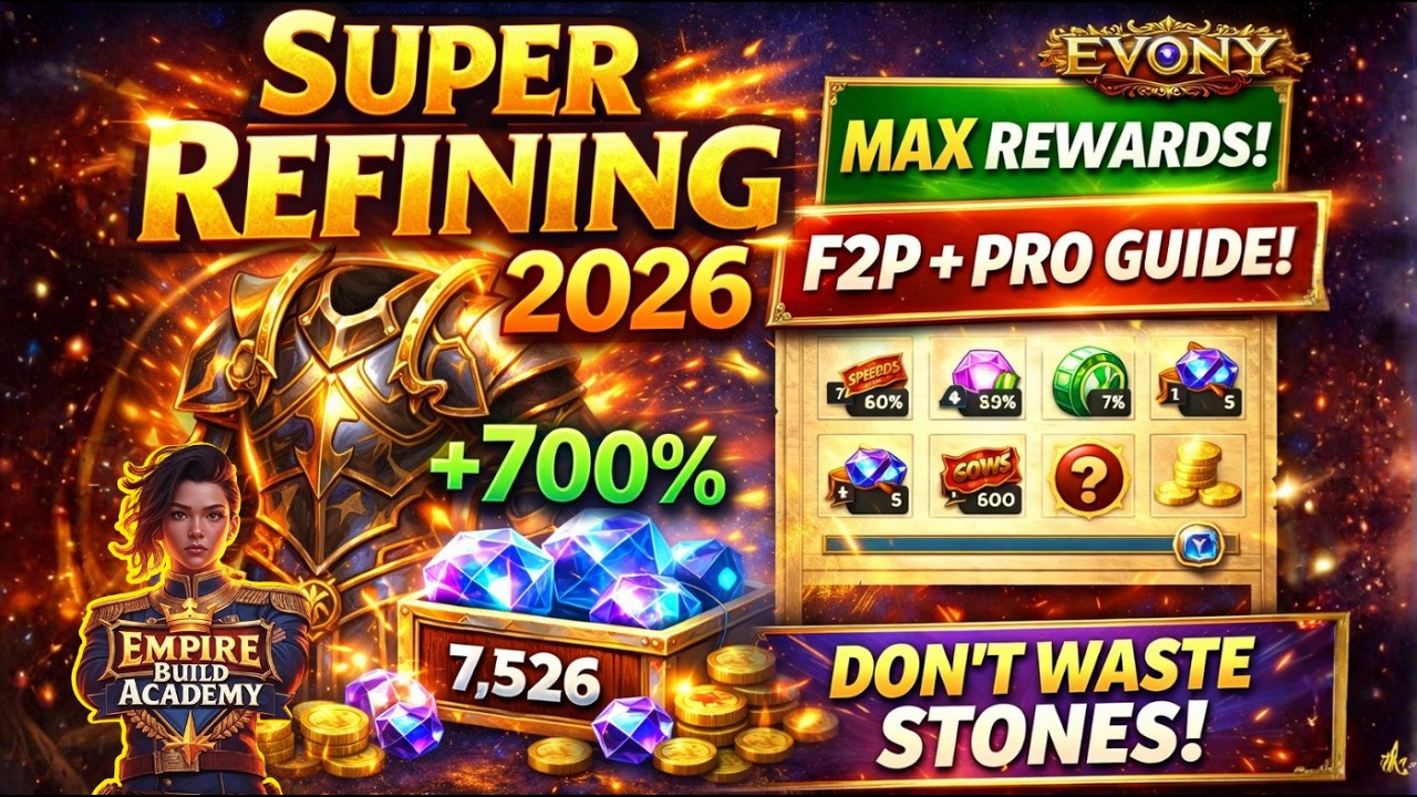 Evony Super Refining Event Guide 2026 Best Refining Strategy Rewards & Common Mistakes 
