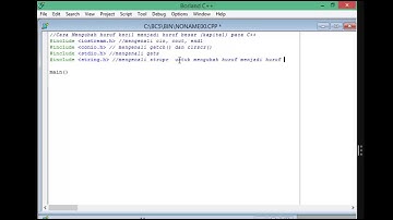 [C++]Mengubah Huruf Kecil Menjadi Huruf Kapital Menggunakan C++