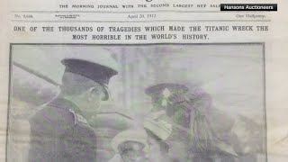 Auction house sells 112-year-old newspaper article about the Titanic