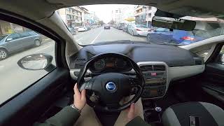 Driving 2007 Fiat Grande Punto 1.3 MJet Automatic POV Onboard City Drive Fiat Punto Automatic Transmission