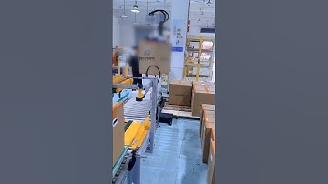 Collaborative palletizers for large cardboard boxes can stack boxes perfectly on a pallet