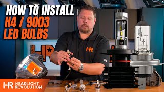 How to install H4 or 9003 LED Headlight Bulbs - Tips and Tricks from Headlight Revolution screenshot 5
