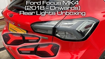 FORD FOCUS MK4 HATCHBACK 2018 ONWARDS CRYSTAL CLEAR LED DYNAMIC INDICATORS UPGRADE REAR TAIL LIGHTS