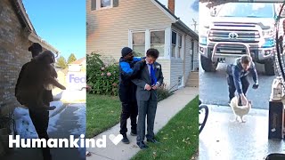 Watch 3 wholesome moments with delivery drivers caught on camera | Humankind #blackfriday